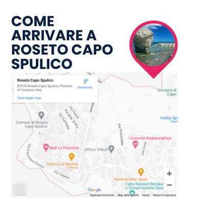 come arrivare a Roseto Capo Spulico