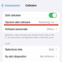 impostazioni apple