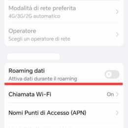 dati mobili android